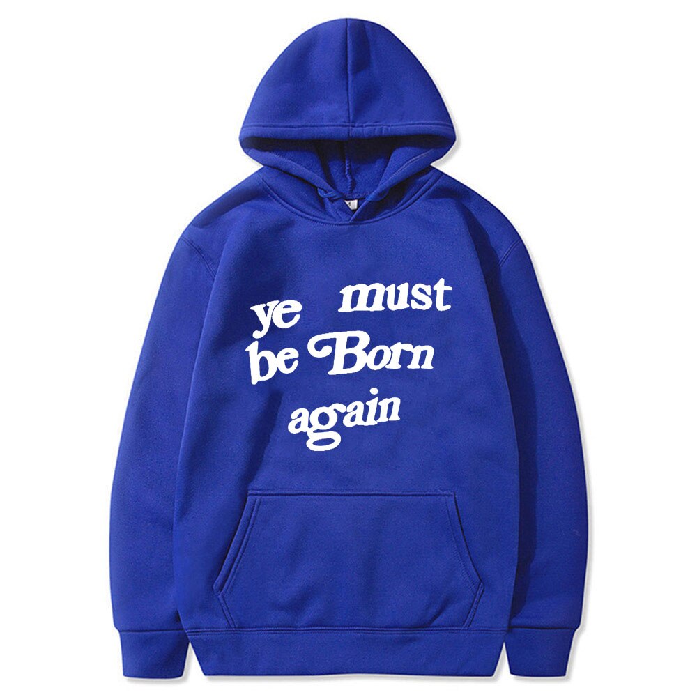 Ye Must Be Born Again Hoodie CPFM XYZ KIDS SEE GHOSTS Hoodies EU Size Kanye West Streetwear Man High Quality Cotton Sweatshirt