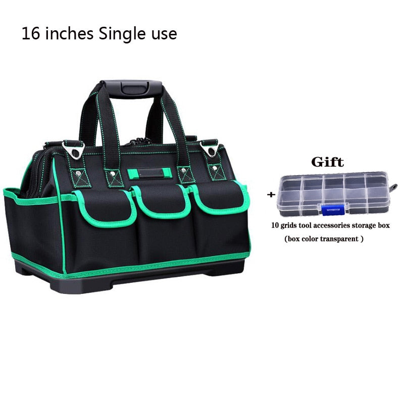 Multifunctional Tool Bag Size 16 18 20 23 Oxford Cloth Wide Mouth Electrician Special Tool Bag Waterproof Portable Tool Bag