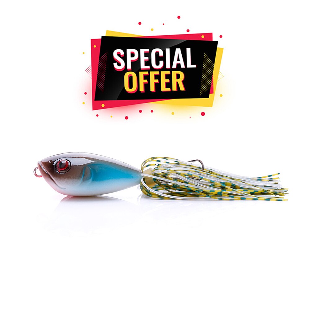 VTAVTA Special Offer 40mm 11g Surface Popper Lure Topwater Hard Bait Fishing Lure (Limited)