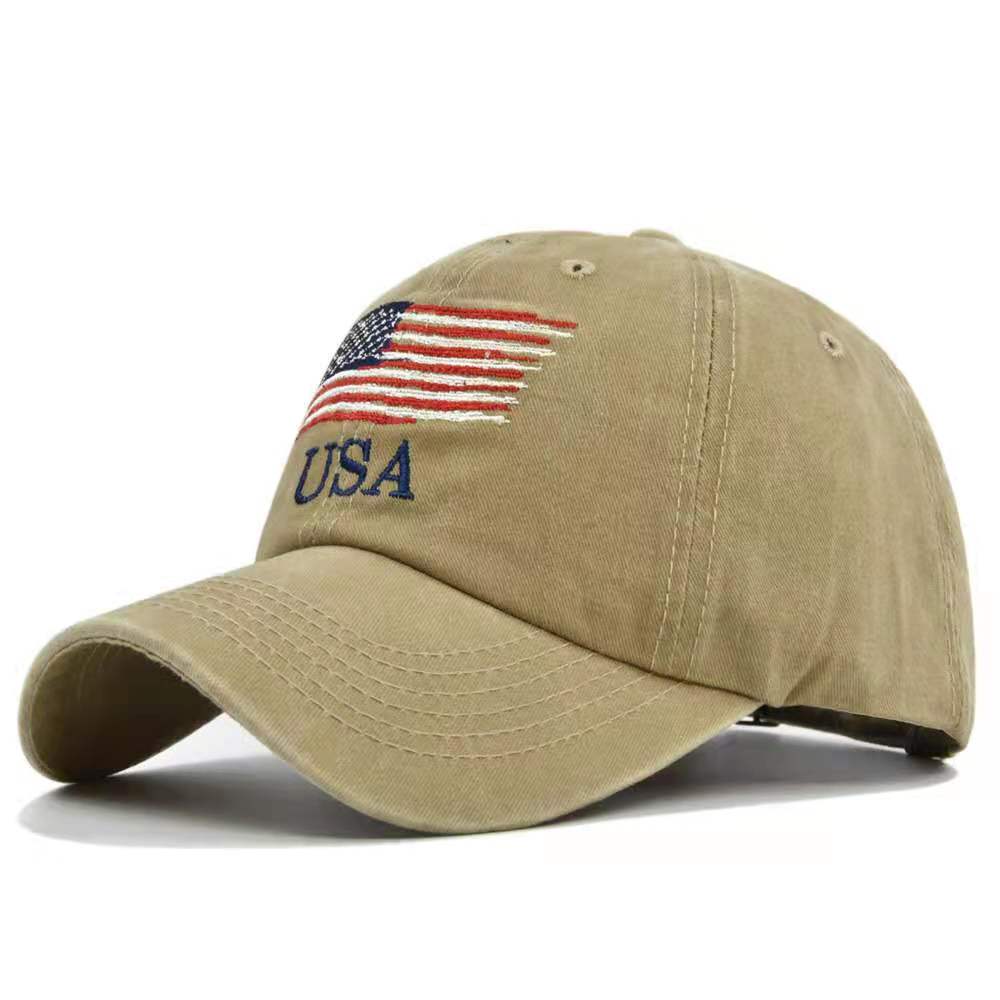 Washed Baseball Cap Men Tactical Army Cotton Military Dad Hat USA American Flag