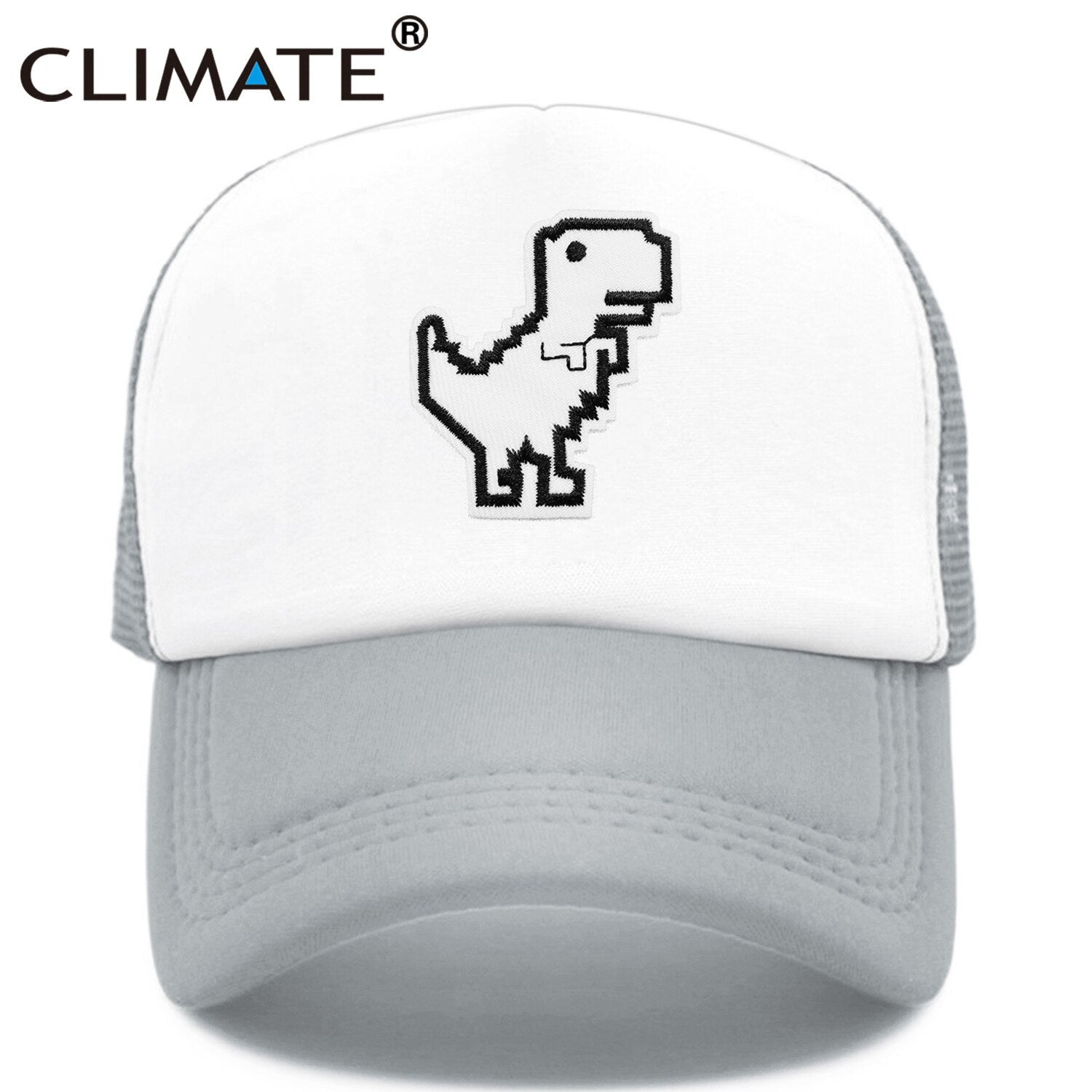 CLIMATE Internet Is Broken Cap Funny Dinosaur Computer Geek Trucker Cap Programmer Dinosaur Cool Cap Black Mesh Cool Cap