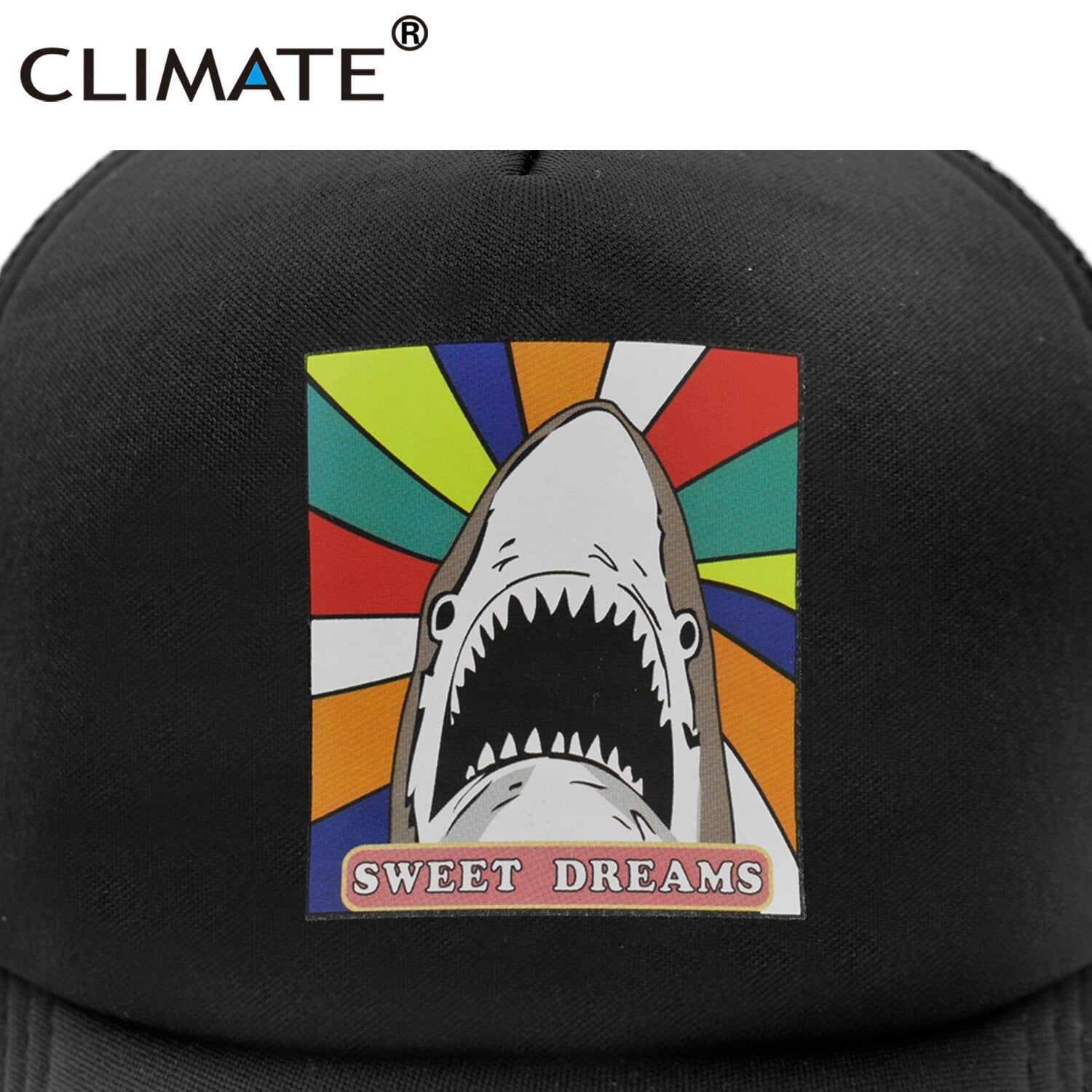 CLIMATE Shark Seaside Trucker Caps Hat Shark Hunt Surfing Men Caps Hip Hop Cool