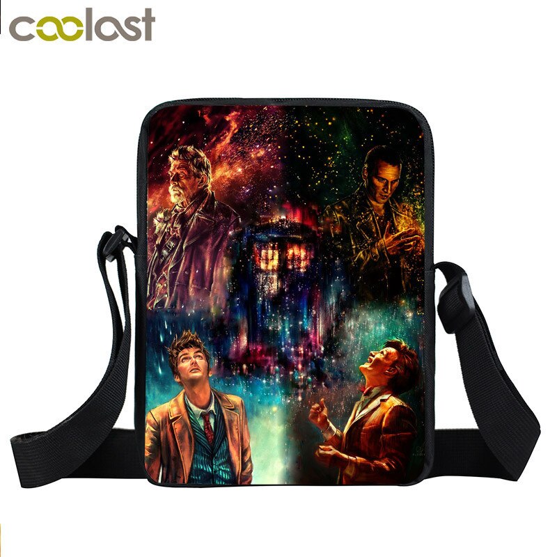 Doctor Who Messenger Bag Women Handbag Small Satchel Dr Who Shoulder Bags for Travel Ladies Cross Bags Bookbag Gift