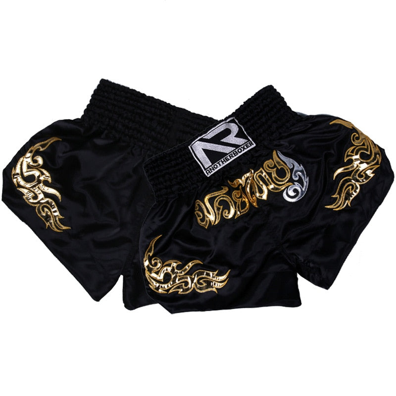 Muay Thai Boxing MMA Shorts for Men's Kids Teenagers MMA Shorts Kickboxing Fighting Trunks Sanda MMA Shorts Sports Short Pants