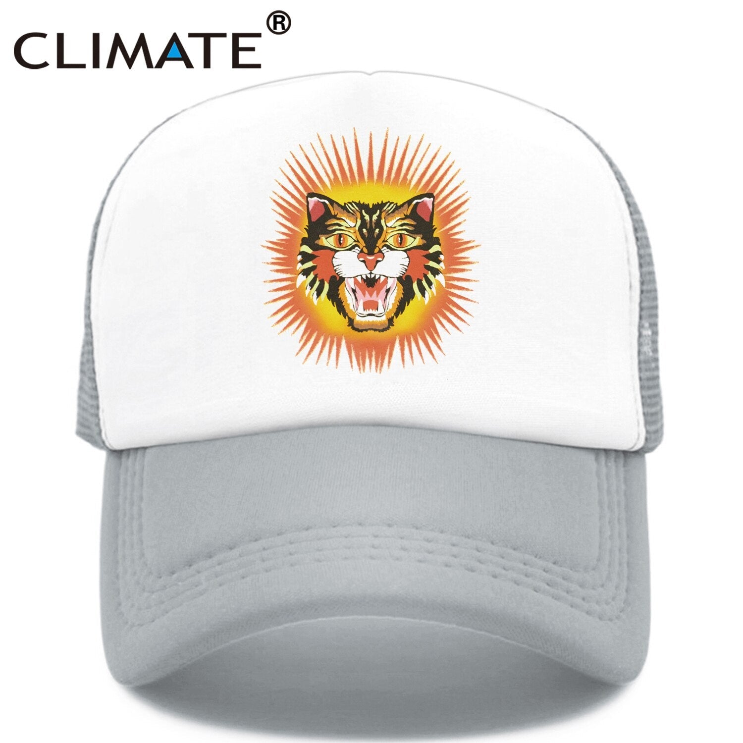 CLIMATE Cougar Tiger Leopard Trucker Cap Wildlife Cool Lion Cap Men Man Hip Hop