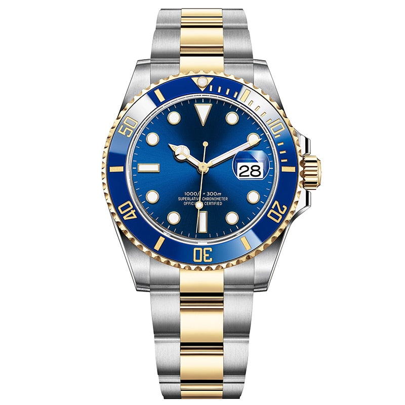 Submariner Men's Watches Mechanical Wrist Watches Water Ghost Stainless Steel Watch Top Brand Sapphire Glass Men Women Watches