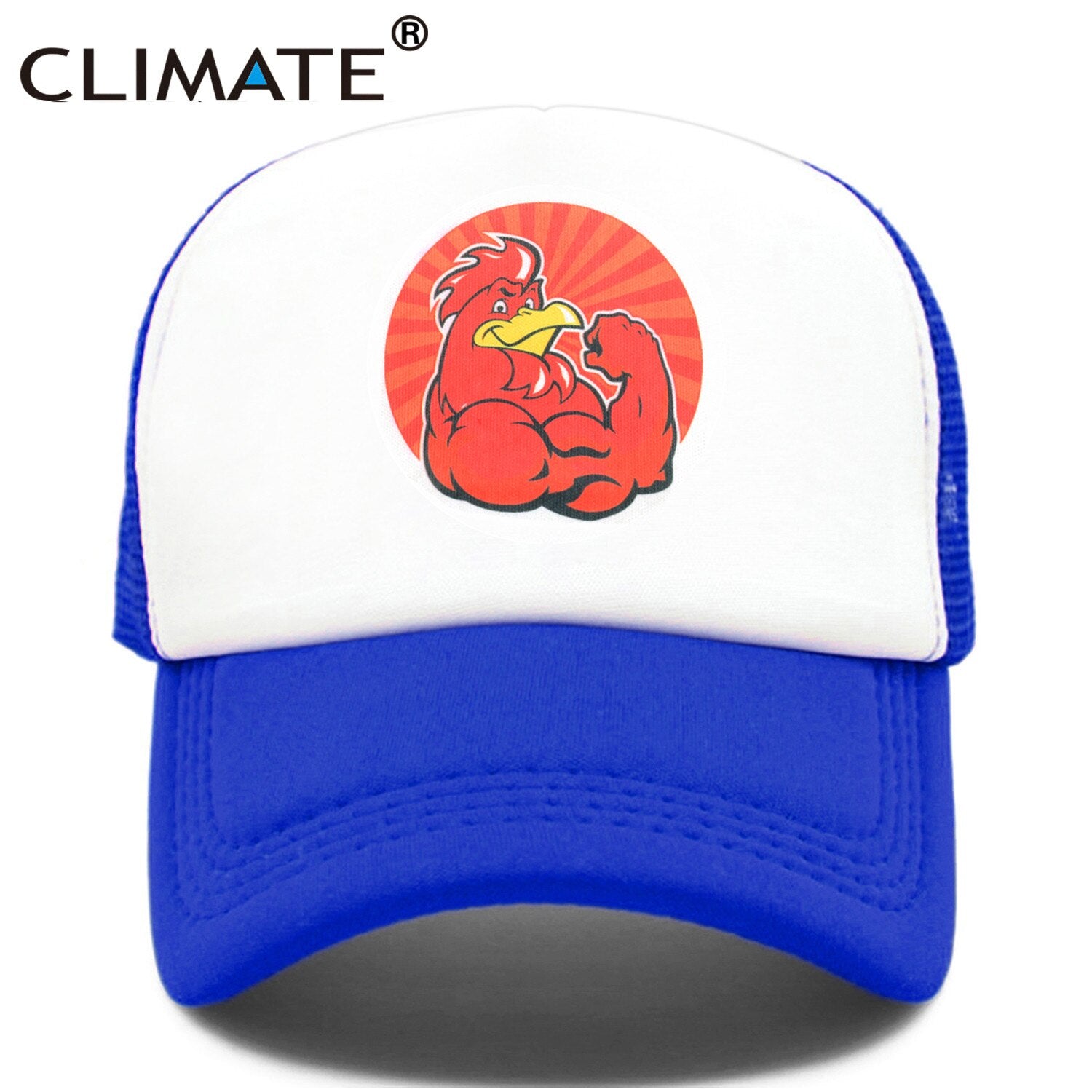 CLIMATE Cool Robust Animal Cap Men Muscular Gorilla Chimp Fitness Cap Sport Muscle Man GYM Fans Mesh Trucker Cap Body Building