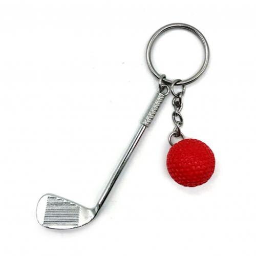 Golf Club Ball Pendants Keychains Key Rings Sporting Goods Sports Gift For Fans Souvenirs Ornaments Golf 10Pcs