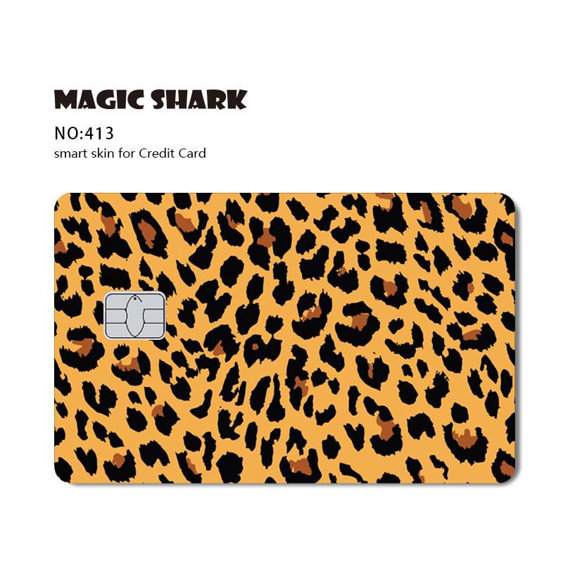 Magic Shark Game Card Anime Stylish Funny Matte 3M PVC Sticker Film Skin for Credit Card Large Small Chip