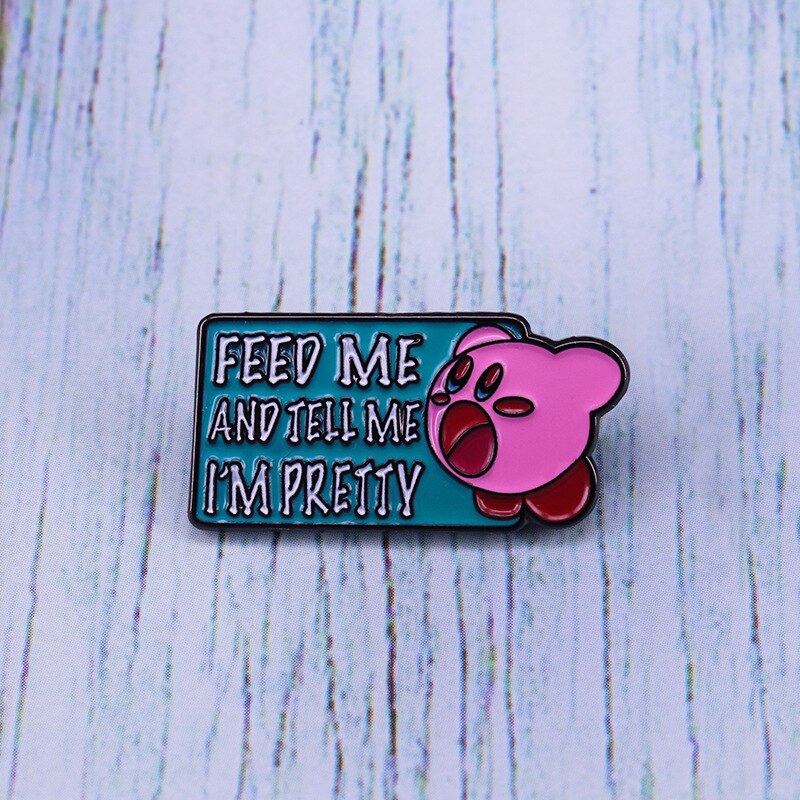 "Feel me, tell me I'm beautiful"-Pink brave kabi brooch