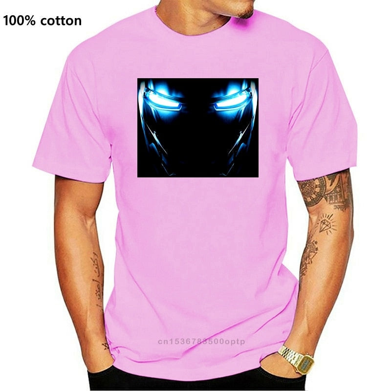 MARK II ARMOR EYES T-SHIRT - Tony Stark Iron Arc Reactor Sign III 3 Man S - 3XL