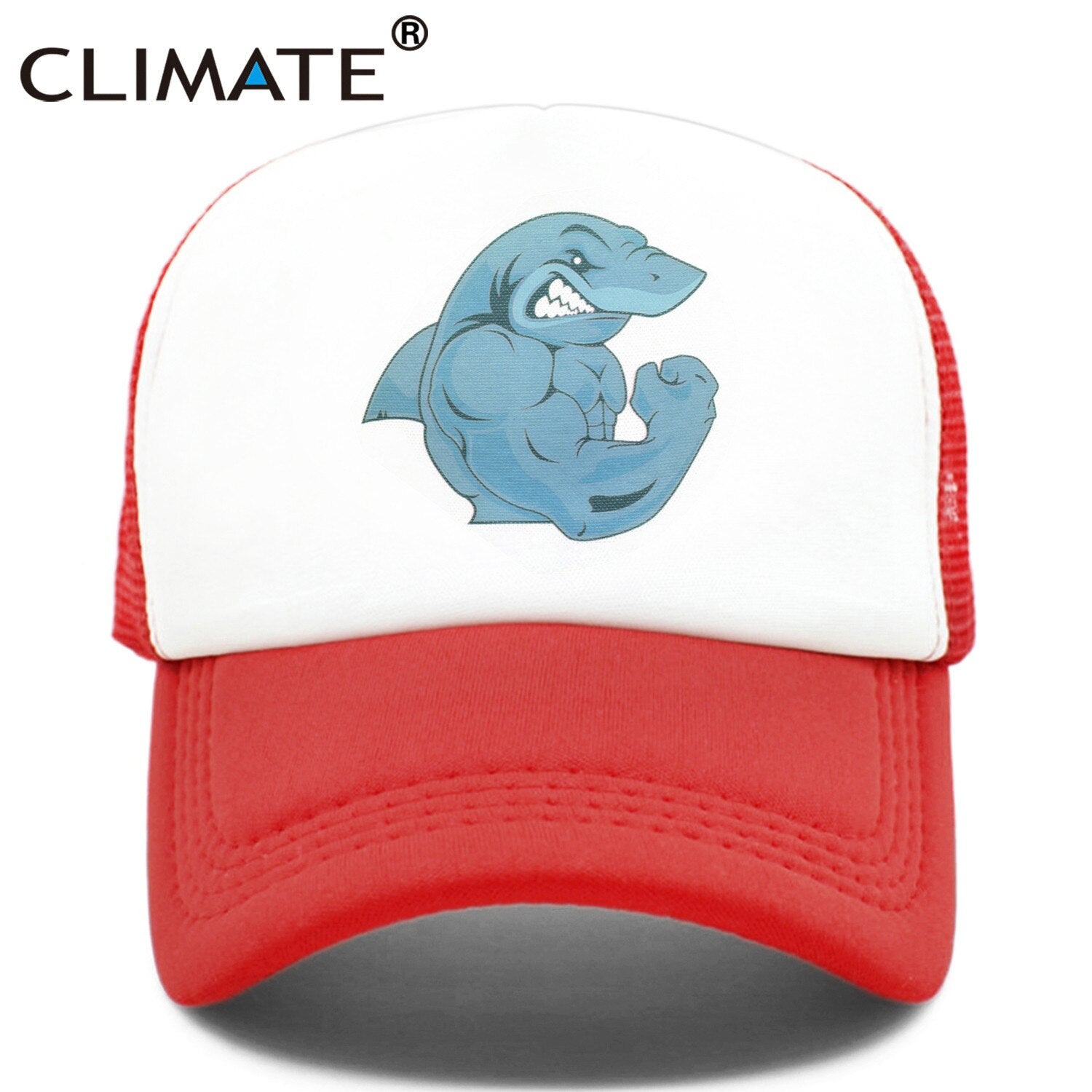 CLIMATE Fitness Robust Muscle Crocodile Cap Cool Men GYM Fitness Animal Cap Sport GYM  Fans Mesh Trucker Cap Body Building Cap