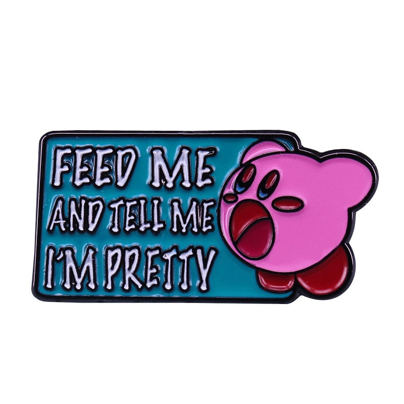 "Feel me, tell me I'm beautiful"-Pink brave kabi brooch