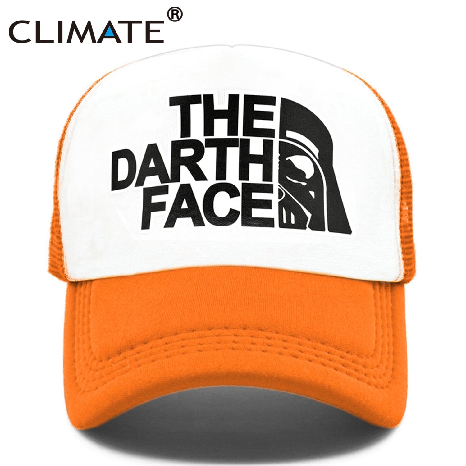 CLIMATE Darth Trucker Cap Star Cap Men Funny Face Hat Baseball Cap Cool Summer Mesh Net Cap Hat for Men