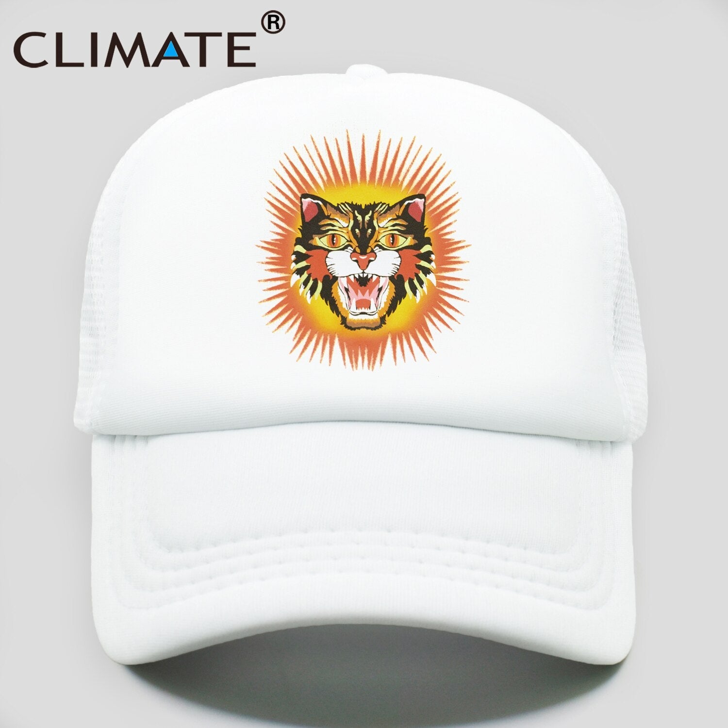 CLIMATE Cougar Tiger Leopard Trucker Cap Wildlife Cool Lion Cap Men Man Hip Hop