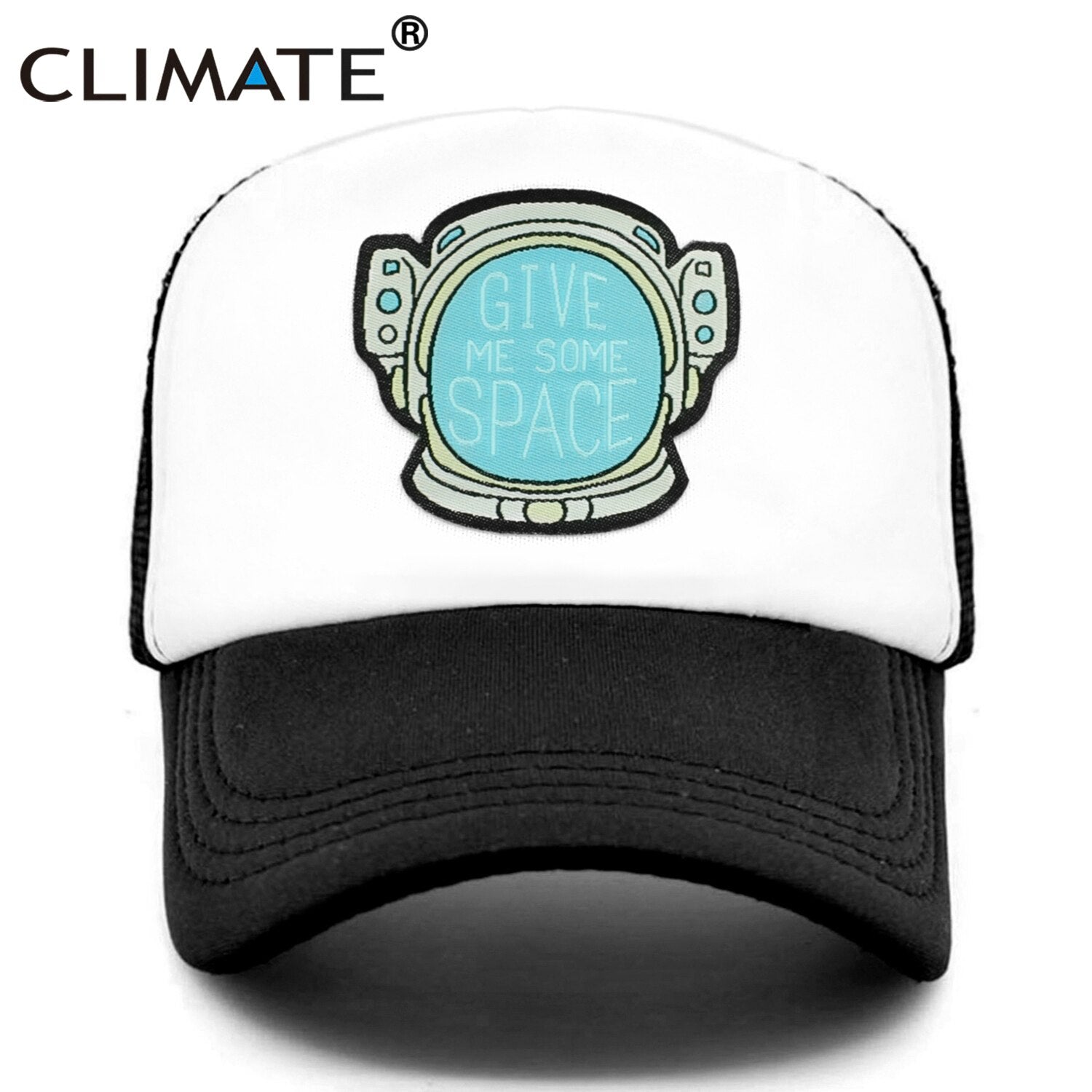 CLIMATE Give Me Some Space Cap Hat Spaceman Funny Outer Space Mesh Trucker Cap Spaceman Space Cool Summer Caps Hat for Men Women