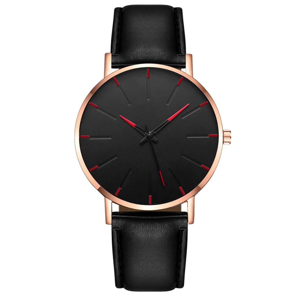 Simple Watch Men Casual Business Leather Band Alloy Wrist Watch Clocks Relogio Masculino Reloj Montre Hombre Homme