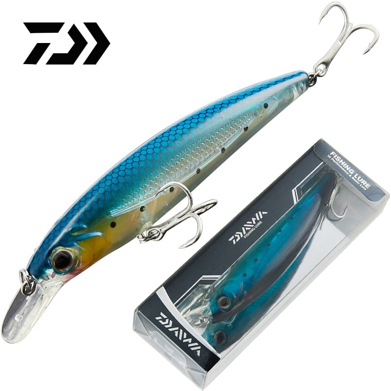 DAIWA 14G 11CM Top Fishing Lures Tungsten Ball System Minnow Crank Wobbler Fishing Tackle Hooks Hard Bait Fishing Accessory