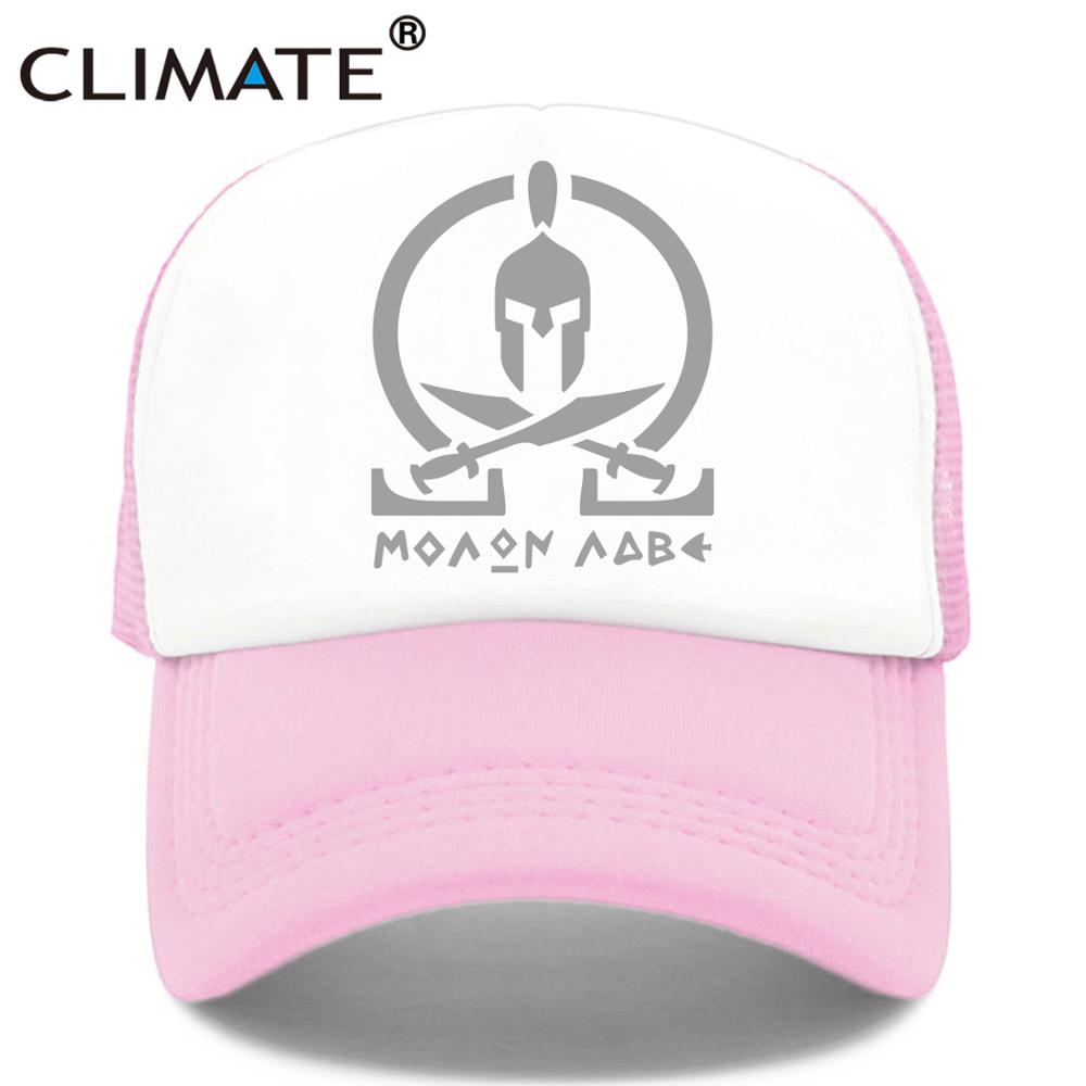 CLIMATE New Sparta Trucker Cap Men Women Black Cool Cap Spartacus Summer Hip Hop Mesh Cool Caps Hat for Men Women Youth