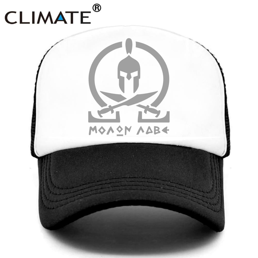 CLIMATE New Sparta Trucker Cap Men Women Black Cool Cap Spartacus Summer Hip Hop Mesh Cool Caps Hat for Men Women Youth