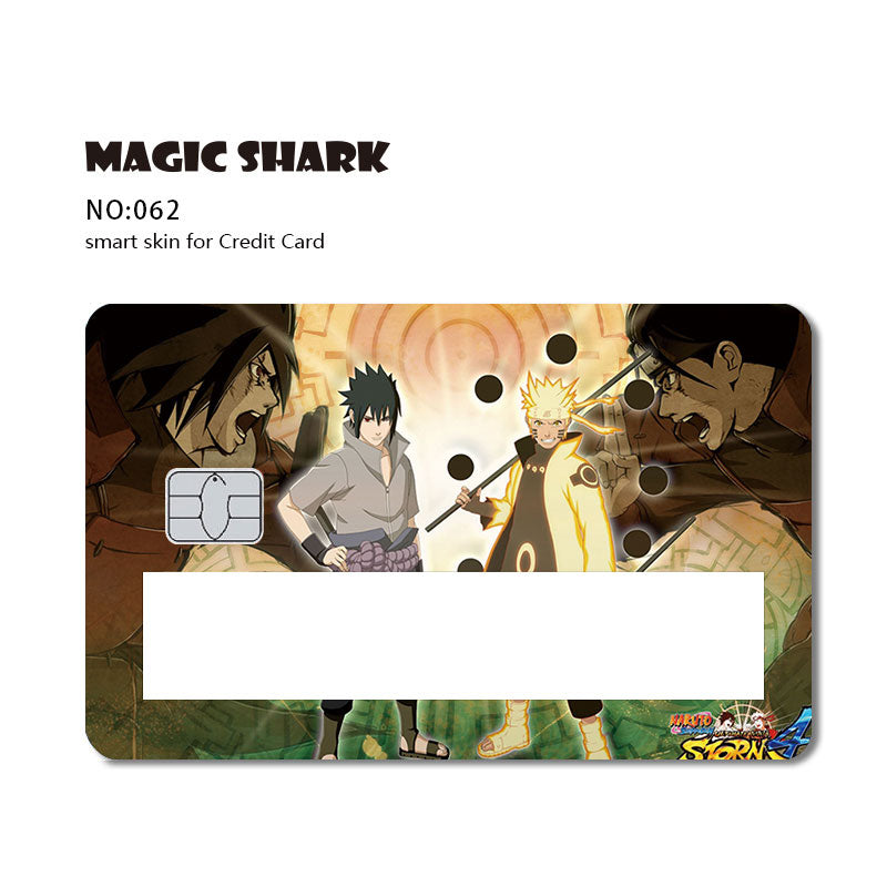 Magic Shark 2021 Fashion Matte Cute Cartoon PVC Window Credit Card Debit Card Sticker Film Skin Small Large Chip