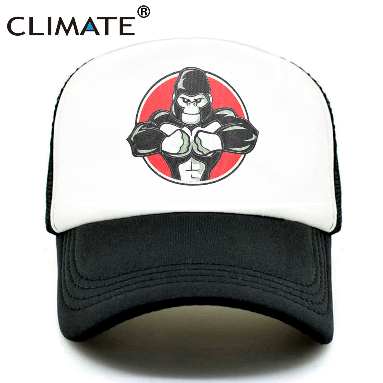 CLIMATE GYM Robust Rooster Cap Cool Men Muscular Animal Fitness Cap Sport Muscle Man GYM Fans Mesh Trucker Cap Body Building Cap