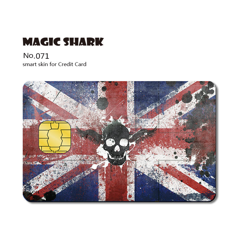 Magic Shark Matte 3M PVC Cartoon Joker Half Cover Sticker Case Film for Big Small Chip Credit Debt Card