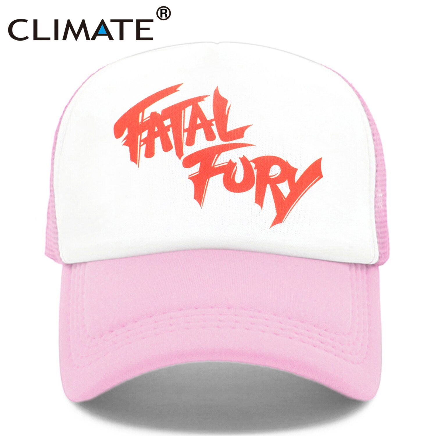 CLIMATE Terry Bogard Coser Cap FATAL Hat Trucker Cap Cosplay Coser Cap Hat  Summer Mesh Caps for Men Cosplay