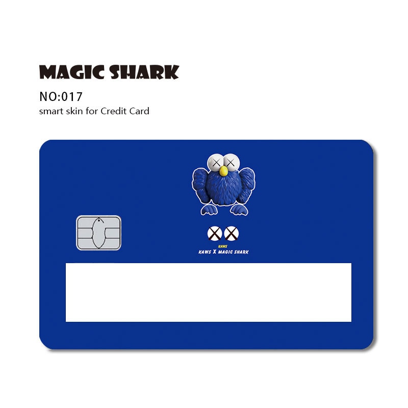 Magic Shark 2021 Fashion Matte Cute Cartoon PVC Window Credit Card Debit Card Sticker Film Skin Small Large Chip