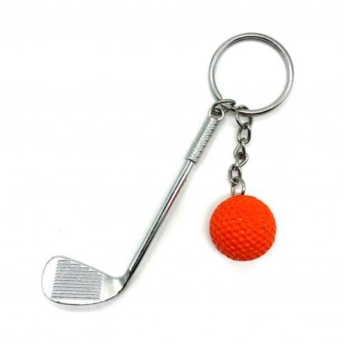 Golf Club Ball Pendants Keychains Key Rings Sporting Goods Sports Gift For Fans Souvenirs Ornaments Golf 10Pcs