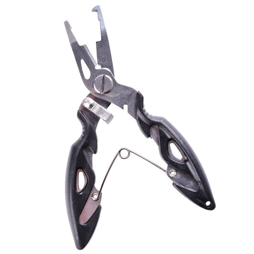 Fishing Pliers Grip Fishing Tackle Gear Hook Recover Cutter Line Split Ring Fishing Accessories Use Tongs Multifunction Scissors