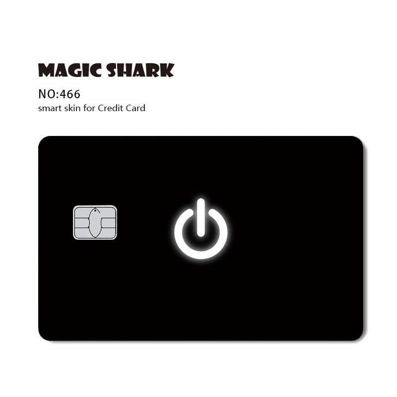 Magic Shark Game Card Anime Stylish Funny Matte 3M PVC Sticker Film Skin for Credit Card Large Small Chip