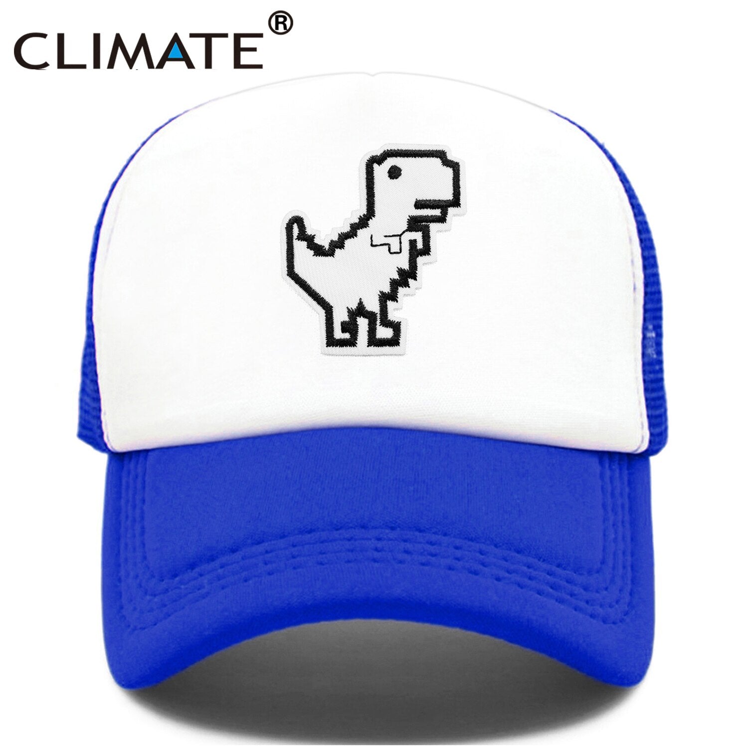 CLIMATE Internet Is Broken Cap Funny Dinosaur Computer Geek Trucker Cap Programmer Dinosaur Cool Cap Black Mesh Cool Cap