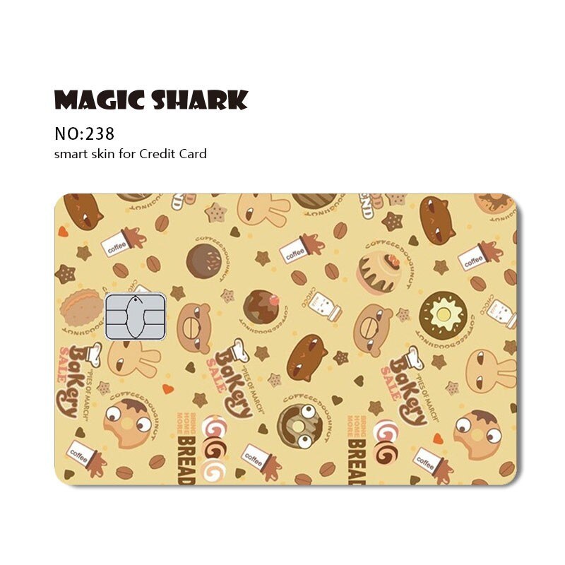 Magic Shark Hot Sale Attacking Giant Snake Dag Demon Slayer Cartoon Matte Credit Card Debit Card Sticker Film Skin Case Tape