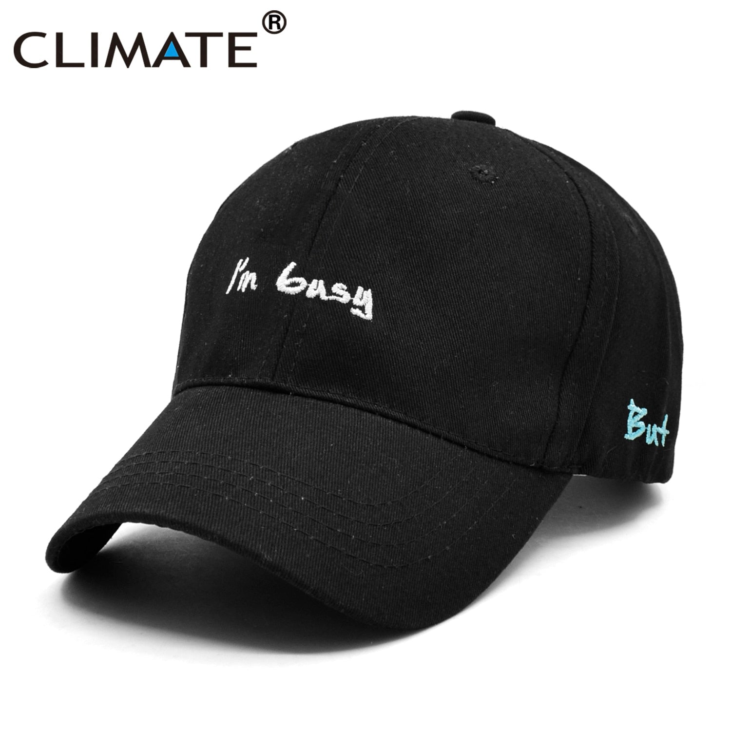 CLIMATE I'm Busy Baseball Cap Dad Man's Cap Hat I Wanna Love You Cap Cool Black