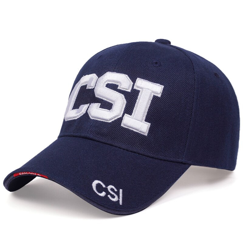 Fashion wild cotton baseball cap Army Tactical Men Caps CSI Embroidered Letters