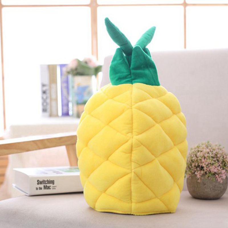 Funny Pineapple Fruit Plush Hat Christmas Cosplay Party Costume Cap Photo Prop