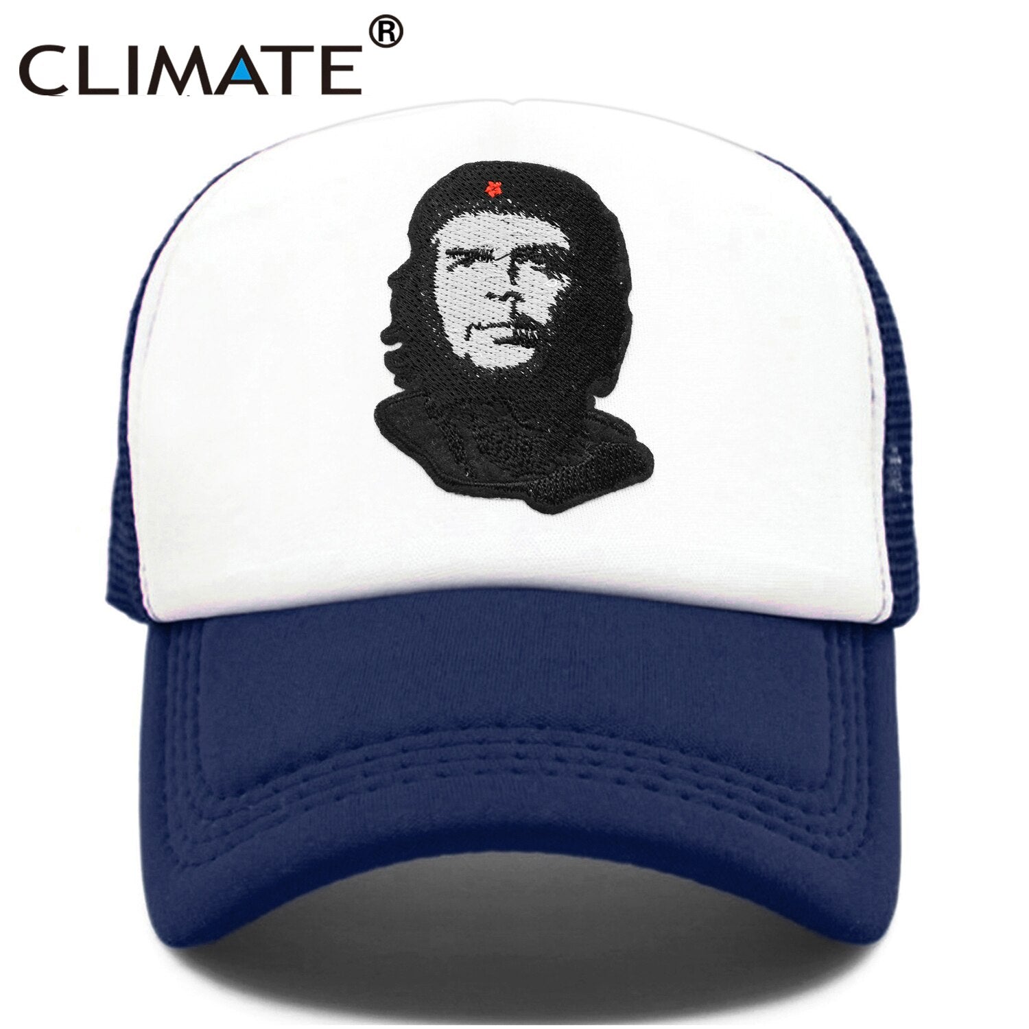 CLIMATE Che Guevara Cap Cuba Hero Che Trucker Cap Che Ernesto Guevara Trucker Cap Hat Cap Summer Cool Mesh Trucker Cap