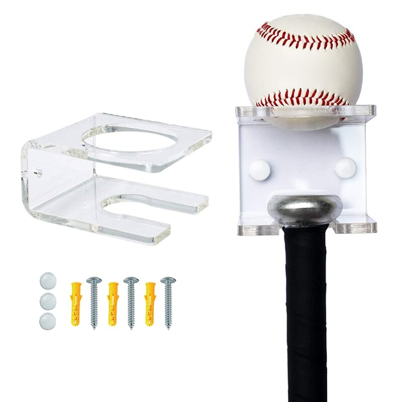 Acrylic Ball Holder Storage Shelf Home Living Room Wall Hangers, Baseball Holder U7EF