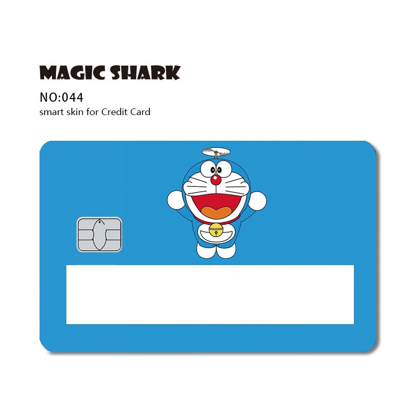 Magic Shark 2021 Fashion Matte Cute Cartoon PVC Window Credit Card Debit Card Sticker Film Skin Small Large Chip