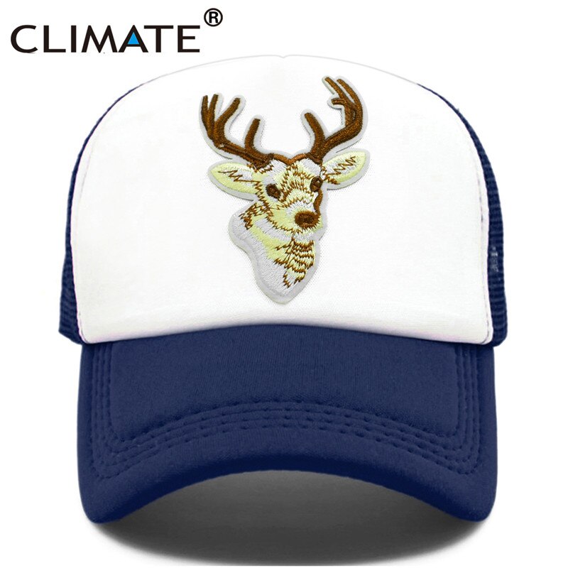 CLIMATE Hunt Hunting Cap Deer Elk Deer Trucker Cap Men Caribou Camouflage Hat Baseball Cap Summer Mesh Cap for Hunt Hunting