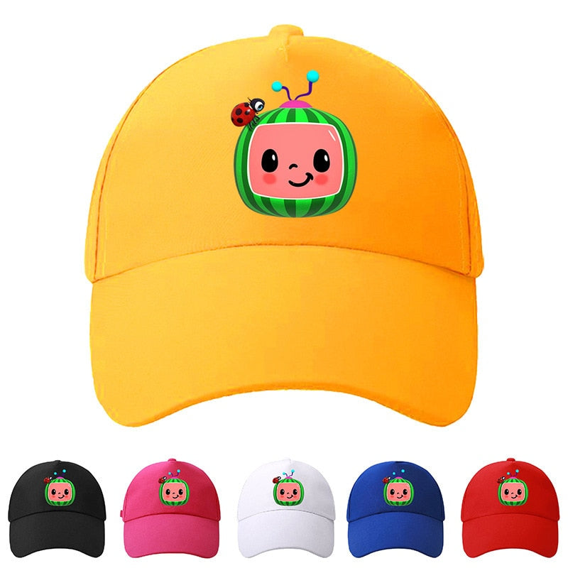 Coco melon Cartoon Baseball Caps Ball Hat for Kids Pupil Child Boys Girls' Designers Summer Snapback Sports Cap Each Hats