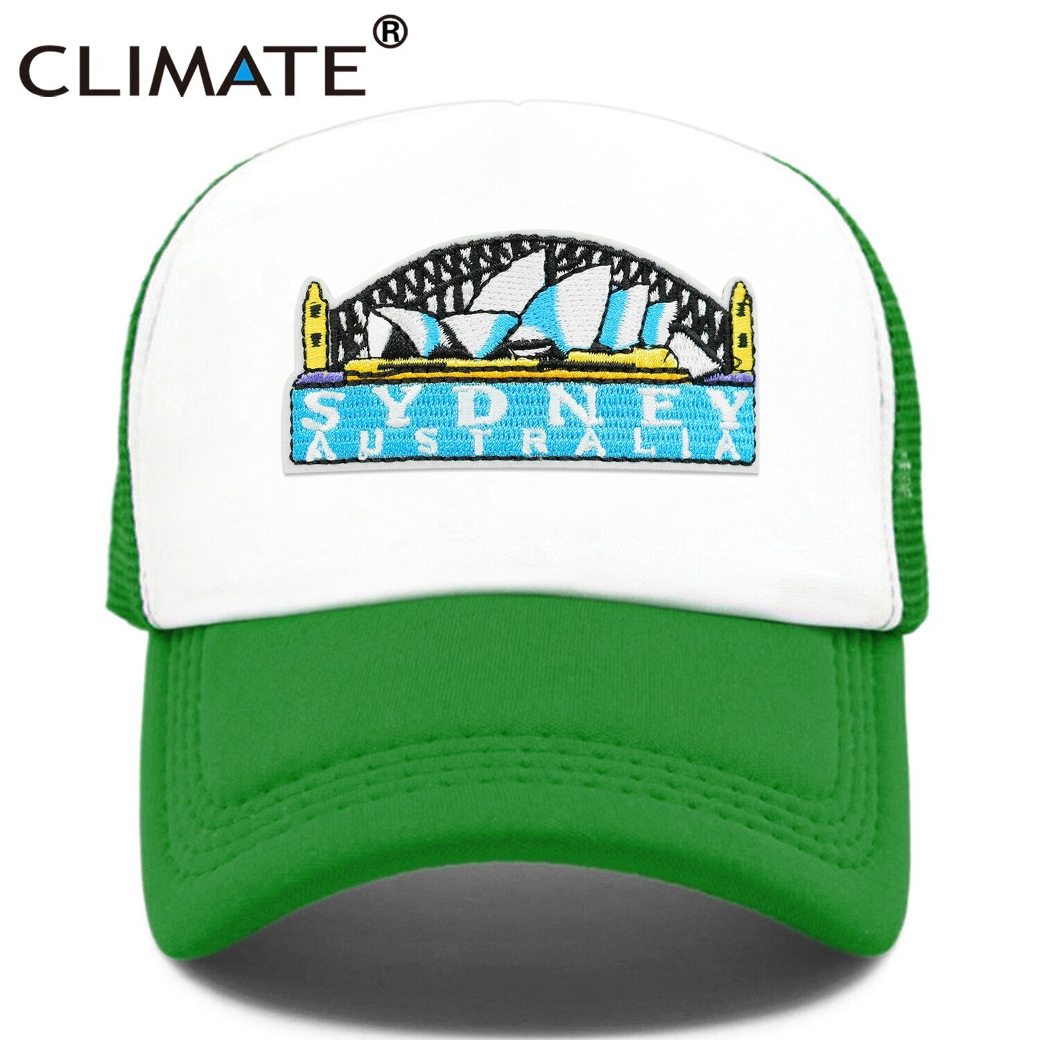 CLIMATE Sydney Australia Trucker Cap City Sydney Australian Trip Tours Cap Hat Cool Vacation Trucker Caps Mesh Cap Hat