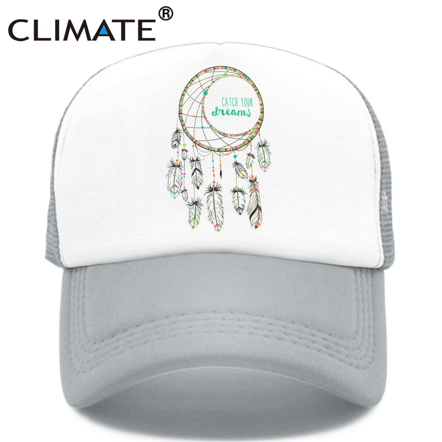 CLIMATE Catch Dream Catcher Cap Hat Dream Net DreamTrucker Cap Dreamcatcher Mesh Baseball Cap Hat for Men Women Youth