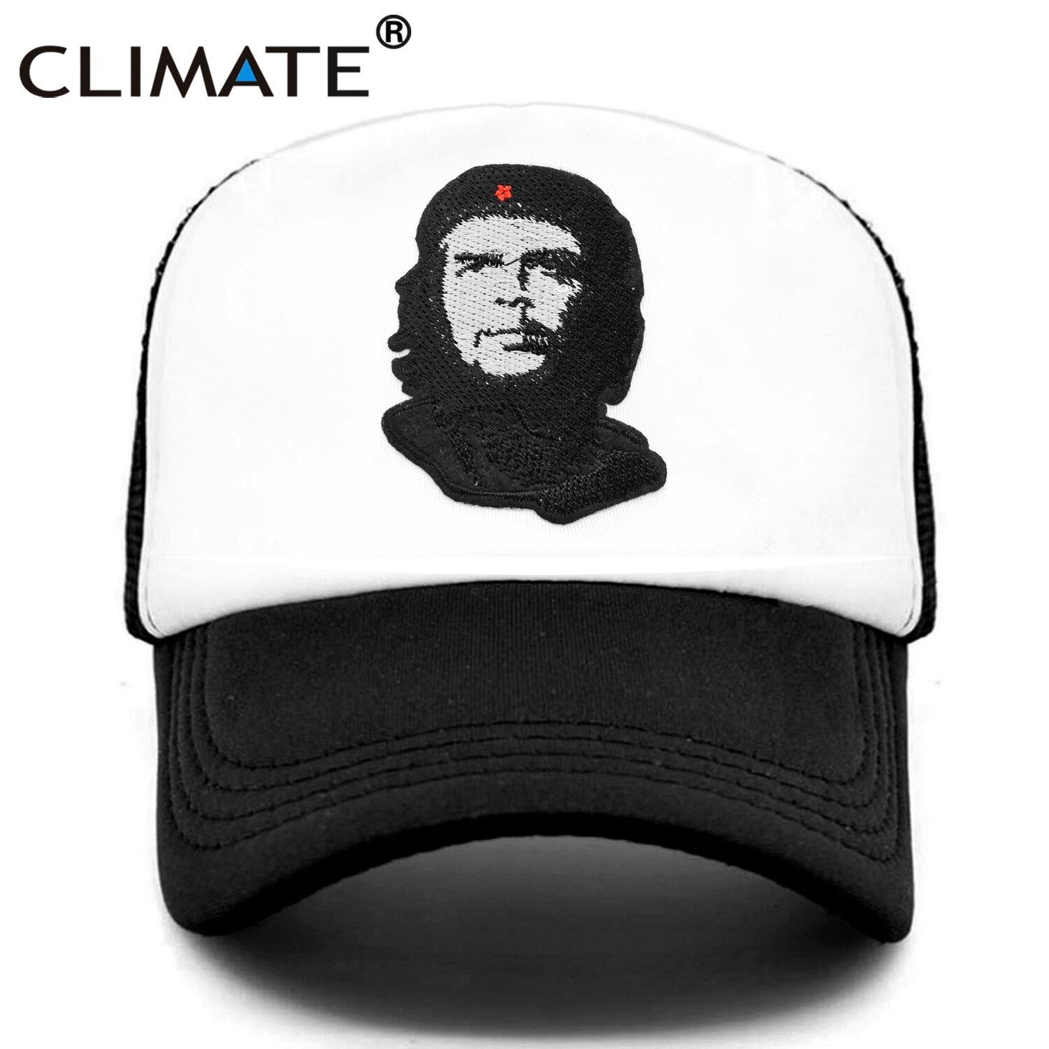 CLIMATE Che Guevara Cap Cuba Hero Che Trucker Cap Che Ernesto Guevara Trucker Cap Hat Cap Summer Cool Mesh Trucker Cap