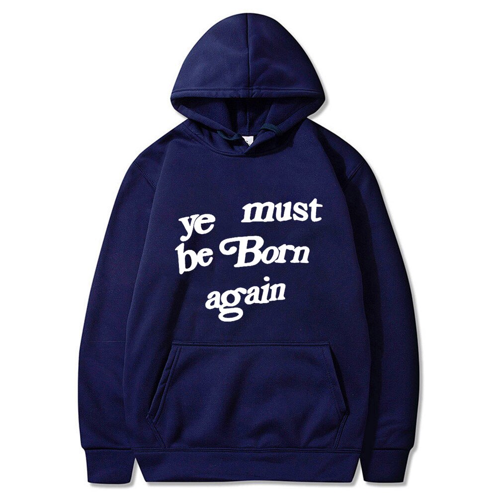 Ye Must Be Born Again Hoodie CPFM XYZ KIDS SEE GHOSTS Hoodies EU Size Kanye West Streetwear Man High Quality Cotton Sweatshirt