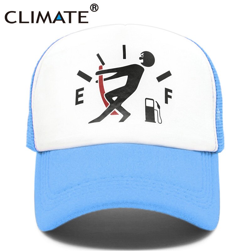 CLIMATE Car Racing Fan Trucker Cap Men Funny Car Caps Oiling Refuel Hip Hop Summer Mesh Hat Driver Car Racing Fans Caps for Men