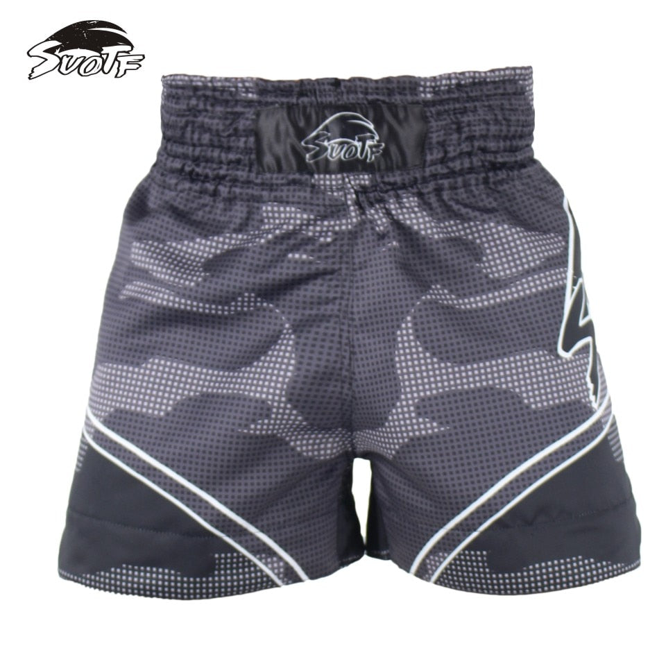 SUOTF MMA boxing fitness sports special loose pants fighting boxing pants muay thai clothing Tiger Muay Thai short mma sanda