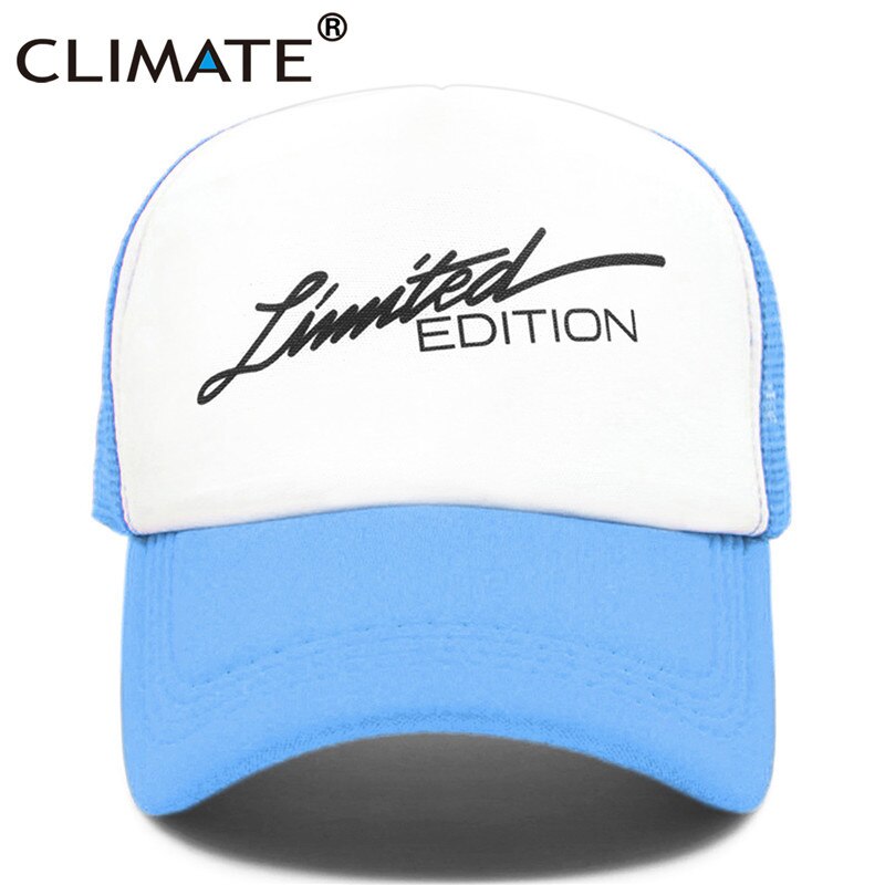 CLIMATE Limited Edition Trucker Cap Men Funny Car Fan Mesh Caps Hip Hop Summer Mesh Hat Driver Car Racing Fans Caps for Men