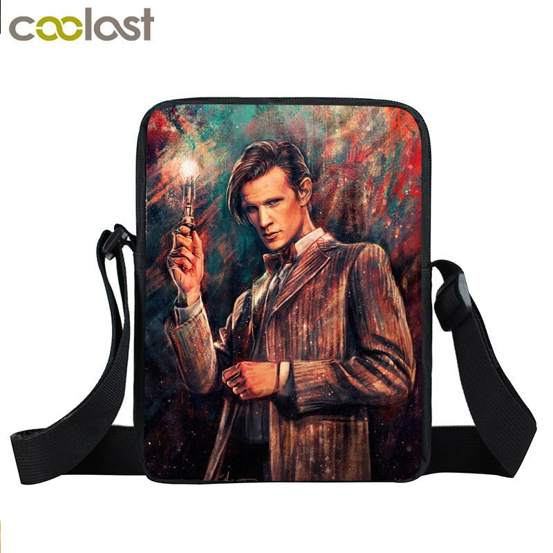 Doctor Who Messenger Bag Women Handbag Small Satchel Dr Who Shoulder Bags for Travel Ladies Cross Bags Bookbag Gift